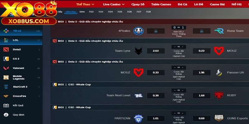Sảnh E-Sports chuyên cung cấp sản phẩm cược thể thao điện tử Sảnh E-Sports chuyên cung cấp sản phẩm cược thể thao điện tử
